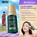 SOMETHINC [2 PCS] One Piece Limited Edition PROTECT & CLEANSE BUNDLE (Calm Down Bubble Cleanser, Holyshield Watery Sunscreen Gel SPF 50+ PA++++ )