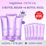 [Big Size]Glad2Glow Blueberry Ceramide Low pH Gel Cleanser 150ml facial wash skincare face wash sabun cuci muka cleansing balm exfoliating exfoliasi wajah sabun muka pembersih wajah Memperbaiki penghalang kulit tetap terhidrasi wajah bersih