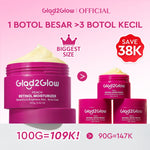 [Big Size]Glad2Glow Peach Retinol Moisturizer 100g Pelembab Anti Penuaan Penghalang Kulit Mencerahkan Flek Hitam Mengurangi kerutan mencerahkan warna kulit menghaluskan kulit mengecilkan pori-pori membesar dan melembabkan g2glow official store