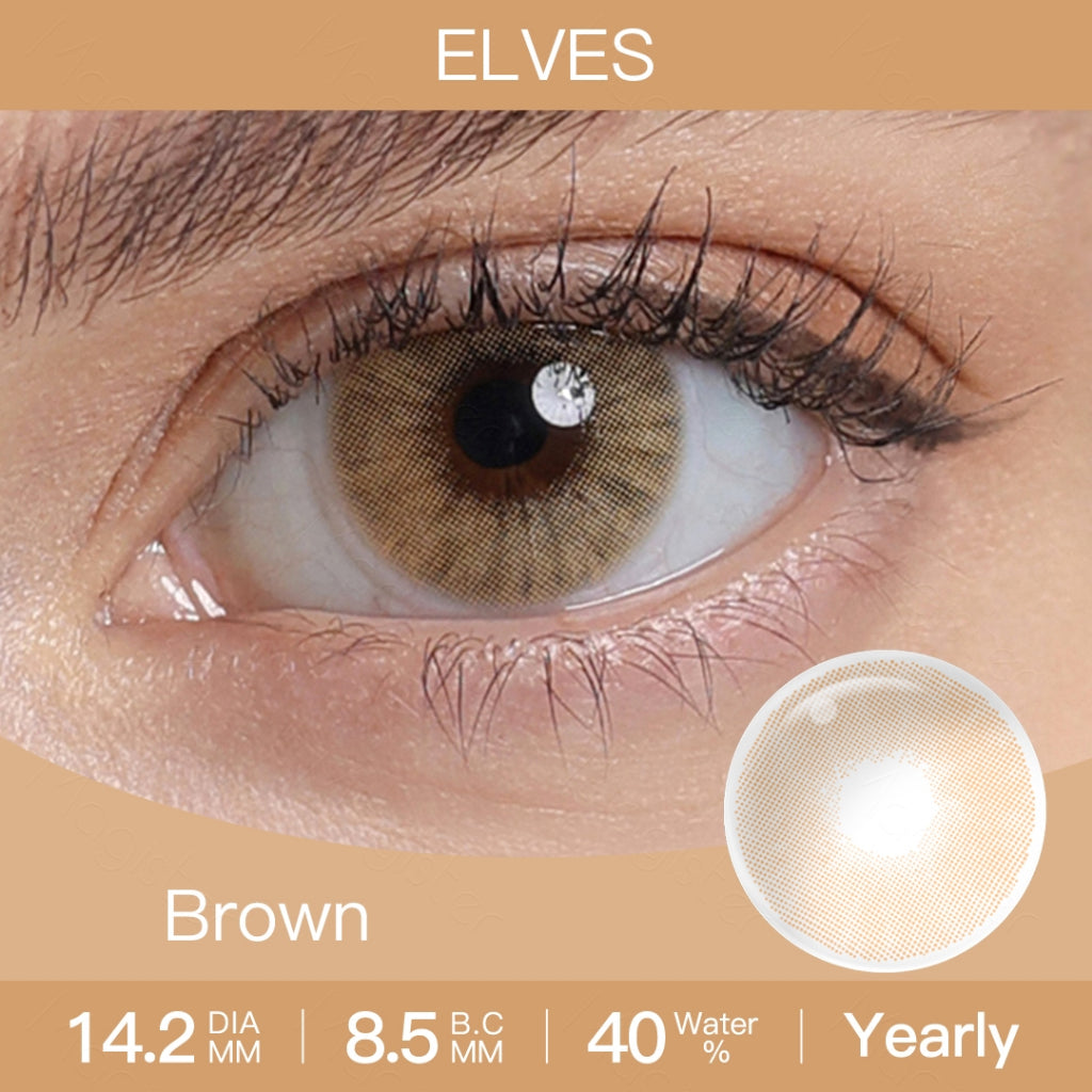 Magister Softlens Normal abu-abu coklat hitam seri Sepasang Lensa kontak diameter14.0-14.5MM kadar air 38% soflens