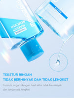 [NEW LAUNCH]Glad2Glow All IN ONE MAKEUP REMOVER Untuk Semua Kulit Lembut cleansing oil Micellar water Penghapus Makeup Waterproof Hapus Riasan Tahan Air dengan dan Dual-Phase Makeup Melting Solution Tanpa Iritasi untuk Kulit Sensitif g2glow official store