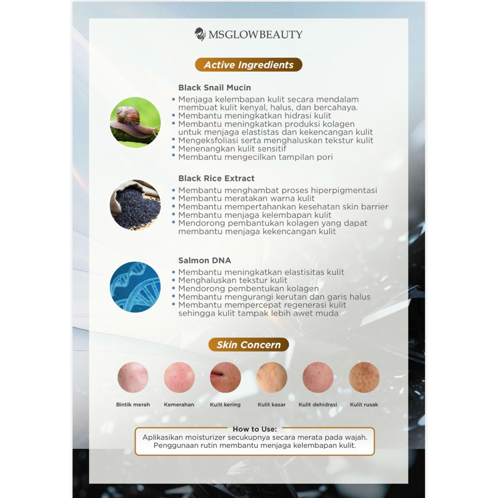 MS GLOW BLACK DIAMOND SERUM MOISTURIZER