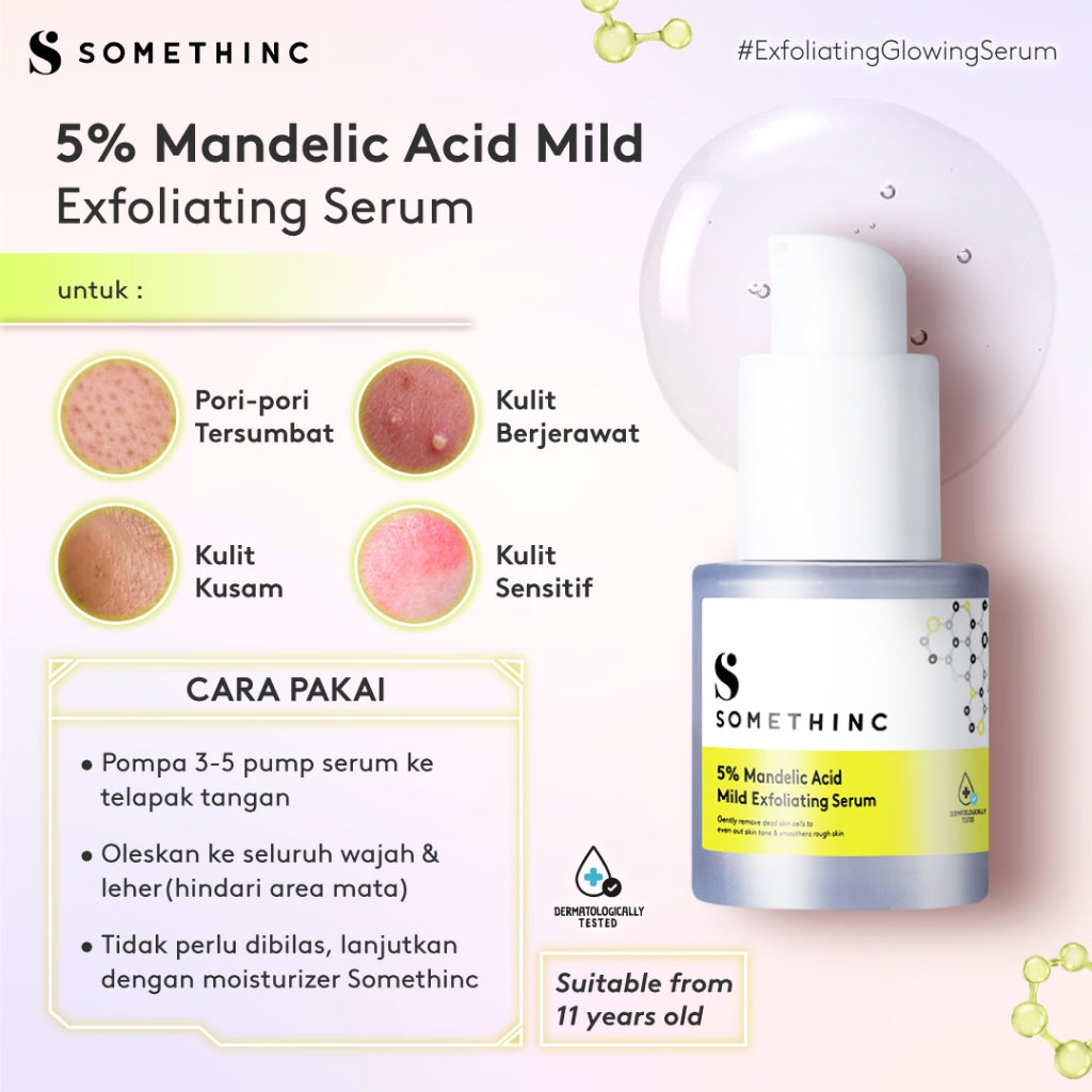 [WAREHOUSE SALE] SOMETHINC Serum, Toner, Cleanser Series (Low PH Jelly Cleanser, Calm Down! Skinpair Bubble Cleanser, 5% Mandelic Acid Mild Exfoliating Serum, Level 1% Encapsulated Retinol, Diamond Phyto Stem Cell Serum, Glow Maker Toner)