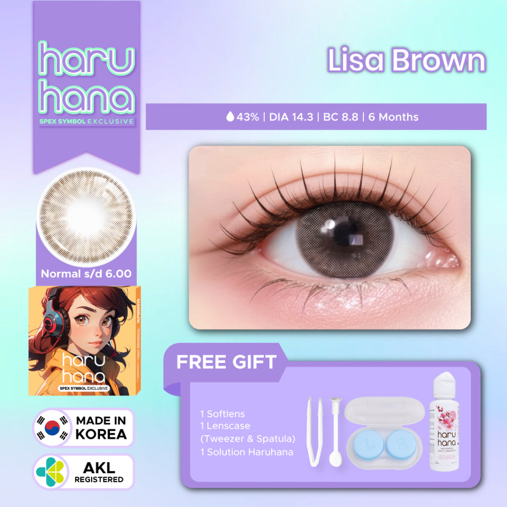 BELI 1 DAPAT 2 Softlens Spex Symbol HARUHANA Paket Pemula Softlens Natural dan Soflens Gradasi