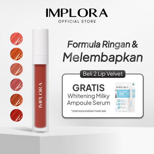 Implora Lip Velvet | Lipstick Bibir