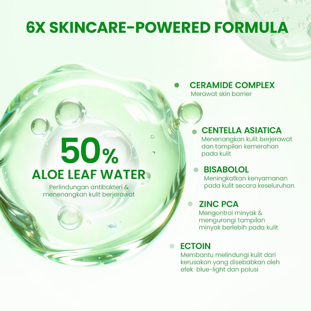 [NEW] YOU Sunbrella Acne Shield Light Sunscreen SPF40+ PA++++ | Tabir Surya Oil Control untuk Kulit Berjerawat | Sensitive Acne Skin Friendly | UVA UVB Blue Light