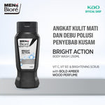 Men's Biore Body Foam Sabun Mandi Cair Pria Bright Action 250 ml Botol