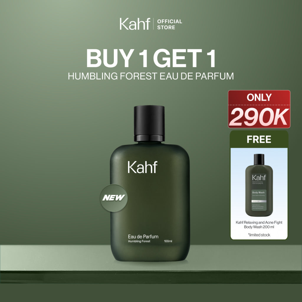 [SPECIAL 11.11 : B1G1 - NEW LAUNCH! KAHF INVIGORATING WATERFALL & HUMBLING FOREST EAU DE PARFUM] Eau de Toilette 35 ml & Eau de Parfum 100 ml - EDT EDP Fragrance - Parfum Pria Lokal Wangi Tahan Lama & Percaya Diri Seharian - Suitable for Daily Use