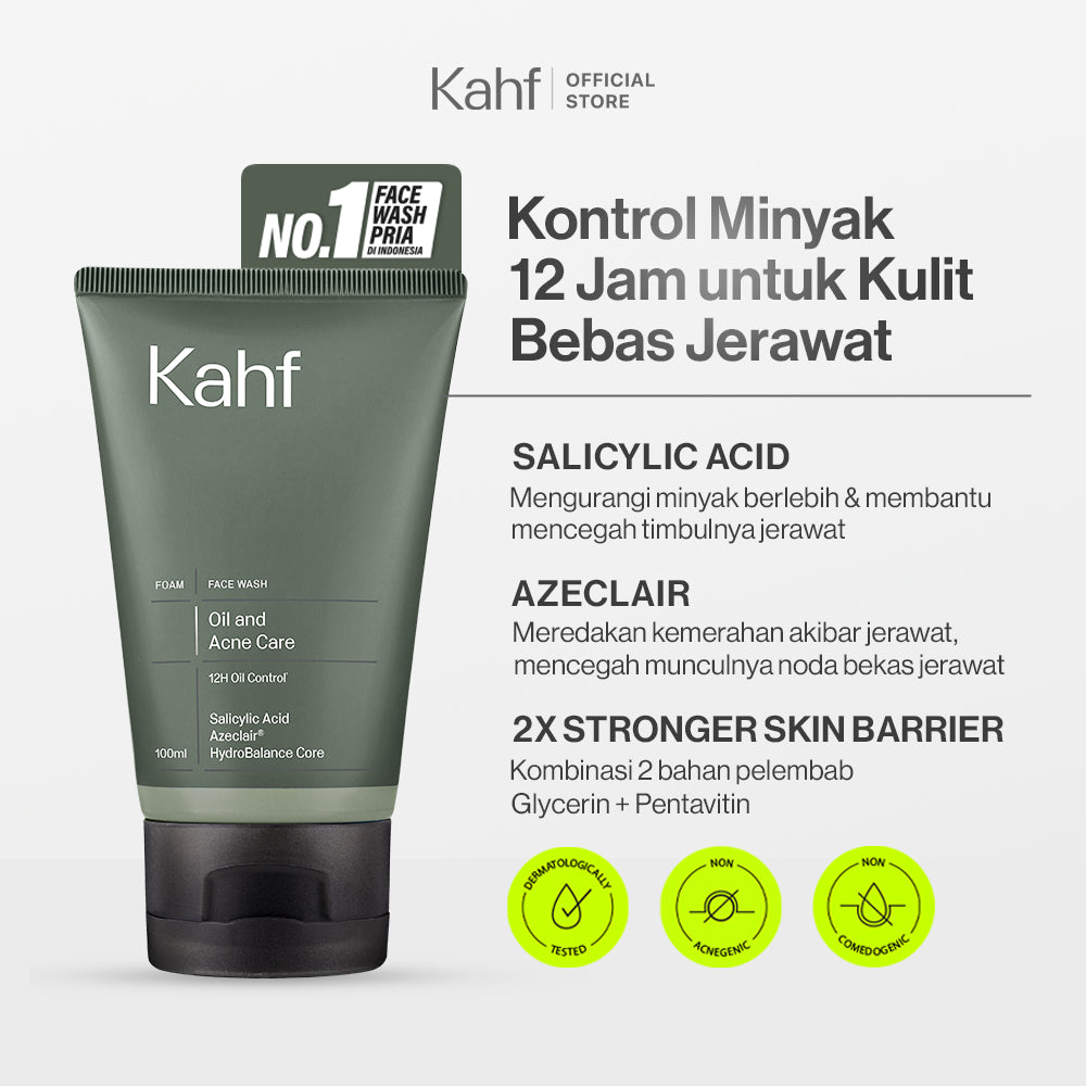 [KAHF BUNDLE 2IN1 PAKET BEBAS KUSAM : ANTI KETARIK & BEBAS LEPEK] Paket Grooming (Pomade/Hair Powder + Face Wash) - Approved by Barber & Suitable for Daily Use