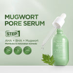 ACNAWAY Mugwort Blackhead Treatment Kit - Mugwort Pore Serum + Mugwort Blackhead Mask Serum Pori & Mask Treatment Komedo Membandel untuk Komedo & Pori Tersumbat