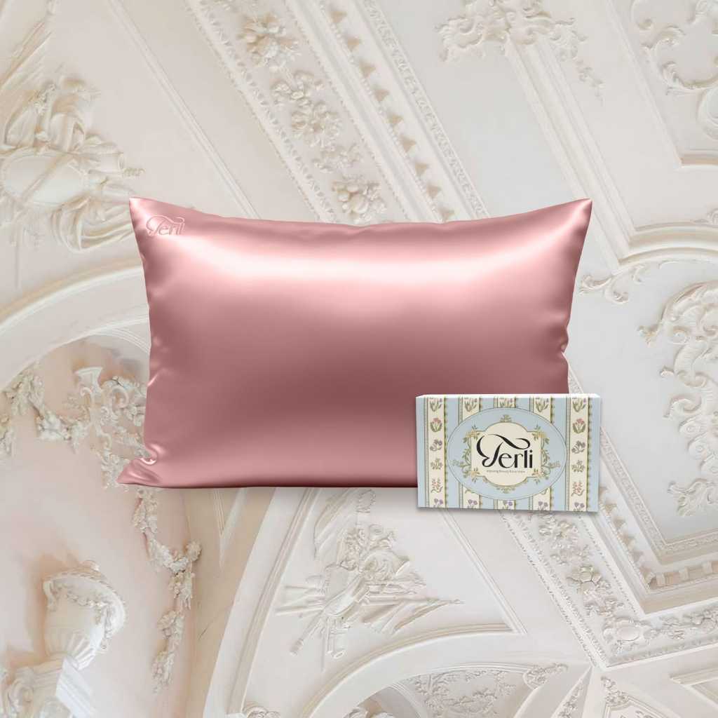 Sarung Bantal PREMIUM Satin Silk Terli Beauty Satin Silk Pillowcase Adem Halus Anti Jerawat Beauty Boost Pillowcase