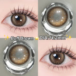 Magister Softlens Normal abu-abu coklat hitam seri Sepasang Lensa kontak diameter14.0-14.5MM kadar air 38% soflens