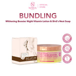 Noera Bundling Whitening Booster Night Vitamin Lotion + Bird's Nest Soap