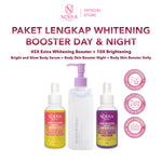 Noera Paket Lengkap Whitening Booster Day & Night | Bright and Glow Body Serum + Body Skin Booster Daily + Body Skin Booster Night
