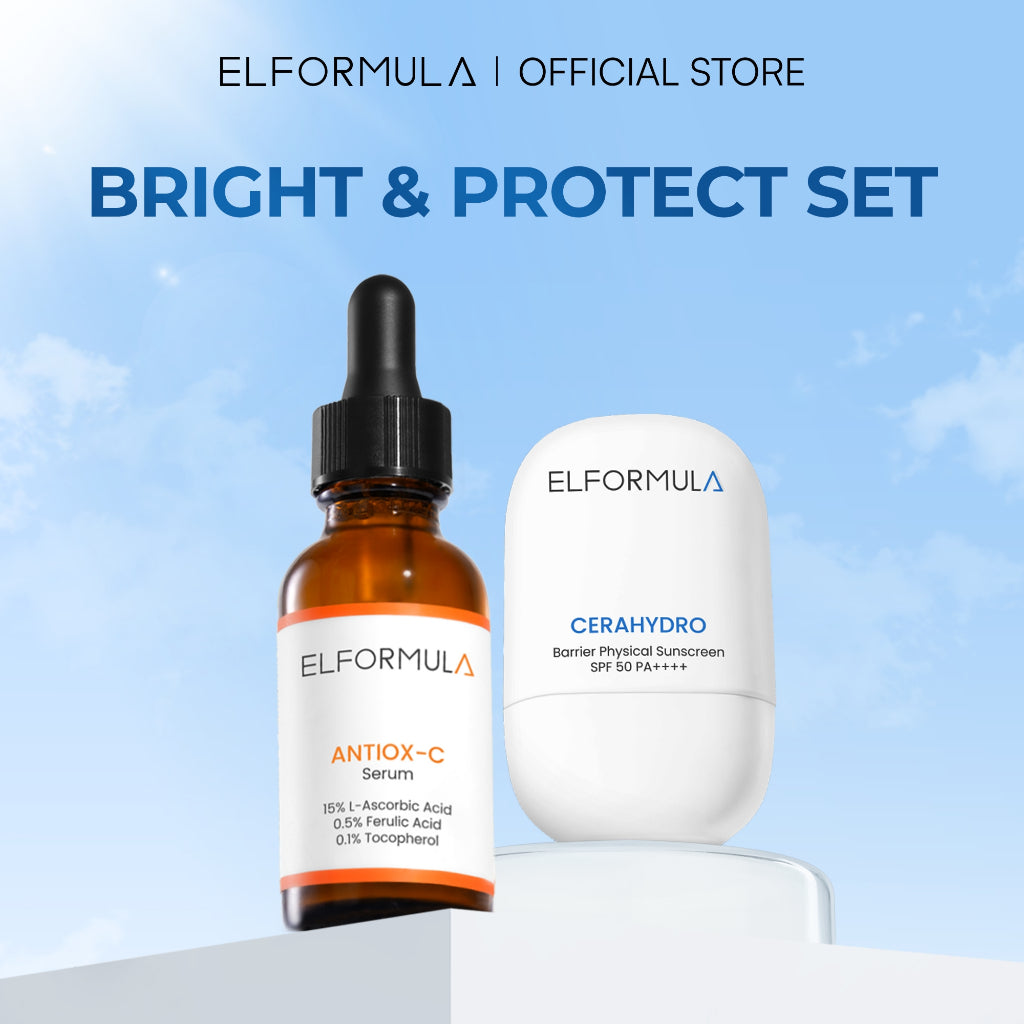 ELFORMULA Antiox-C Serum 15% Pure Vitamin C  - Antioksidan Skin Brightening Anti Penuaan Dini Anti Aging Mencerahkan Dalam Waktu 14 Hari Vitamin-C Serum Whitening Brightening