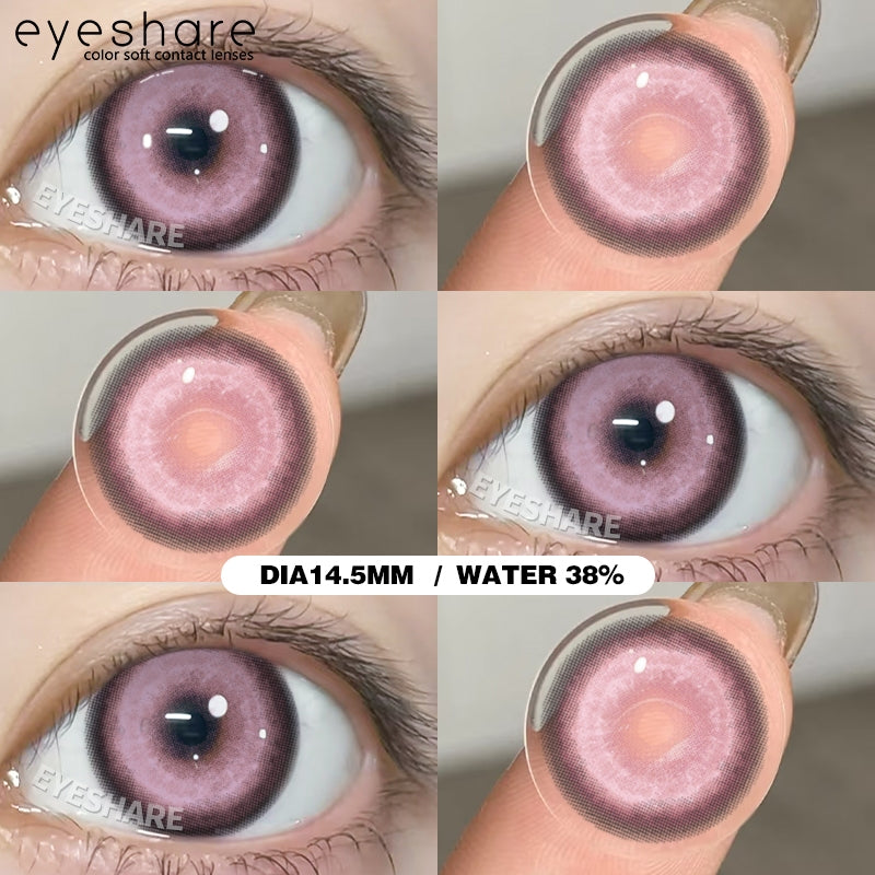 Eyeshare Softlens Madrio Softlens 1Pasang 14.0mm Purple Blue Brown Red Softlens