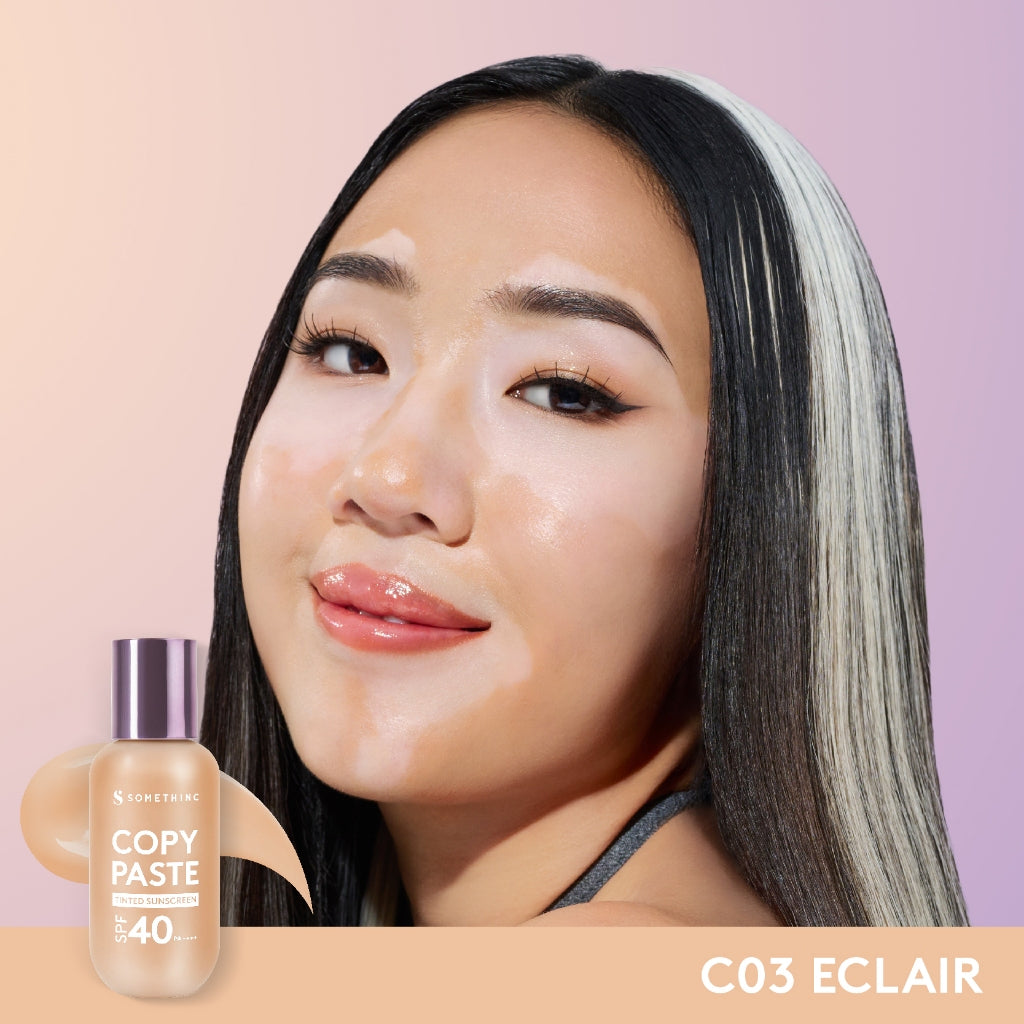 SOMETHINC [2 PCS] One Piece Limited Edition SEAMLESS & BLEND (Copy Paste Tinted Sunscreen, Harpy Blender One Piecec Limited Edition)