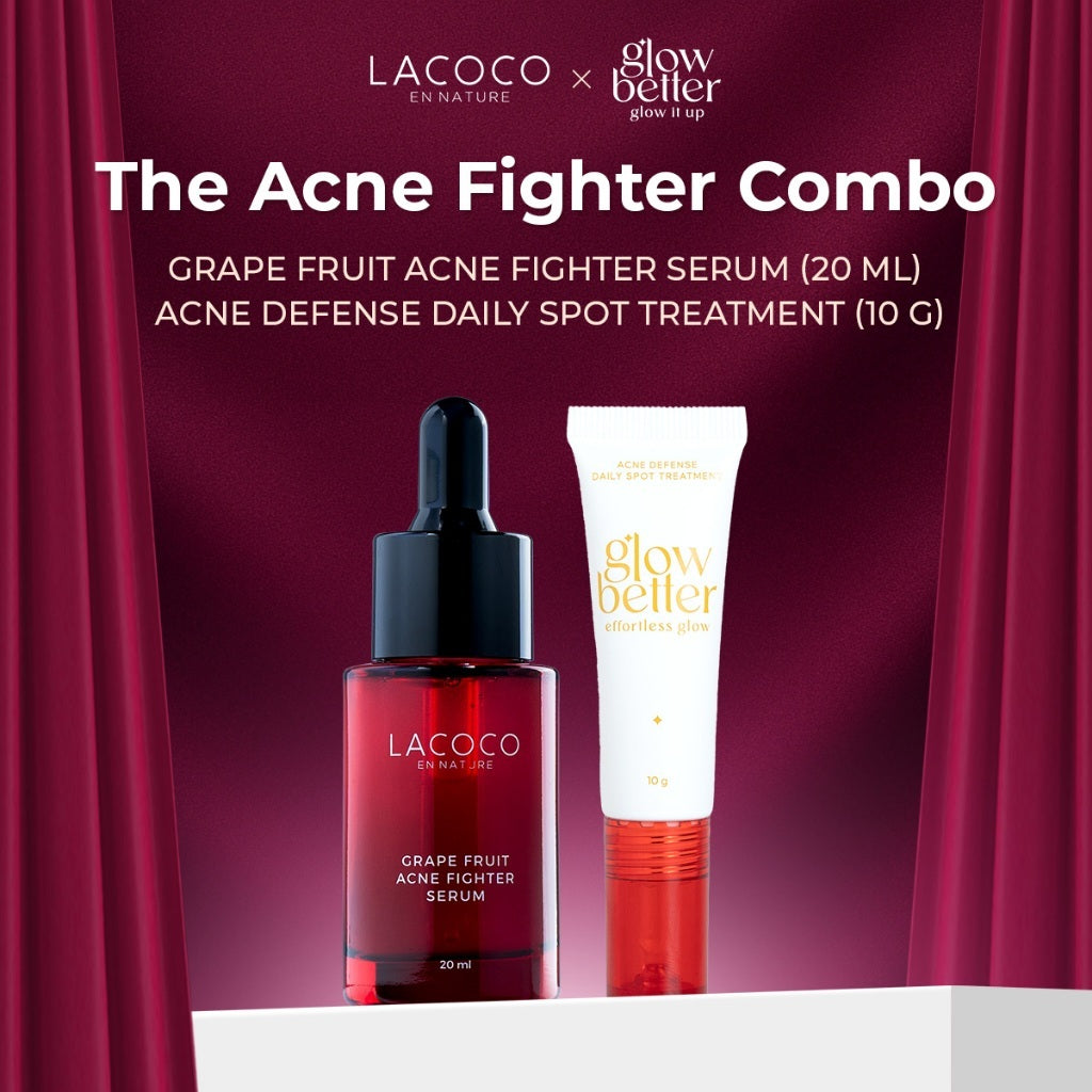 [BEST SELLING] [Abel Cantika's Picks] Lacoco Grape Fruit Acne Fighter Serum Skincare Jerawat Meradang Beruntusan Glow Swiss Glad Skint