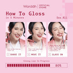 BEST SELLING! WARDAH Glasting Liquid Lip PINK POWER Lip Stain Lipgloss Lipstik Liptint Lip Matte Lipstick Lipcream Cleopatra Look Lip Cream Glossy Lip Longlasting Waterproof Tahan Lama Glaze Lip Makeup Two Tone Lip