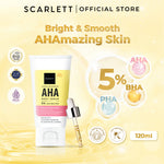 Scarlett Intense Brightening AHA Body Serum 5% AHA BHA PHA Tube - 120ml