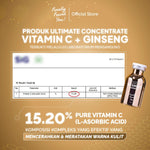 The Ultimate Concentrate Vitamin C + Ginseng 20mL | Brightening & Dark Spot Serum untuk mencerahkan kulit dan meratakan warna kulit
