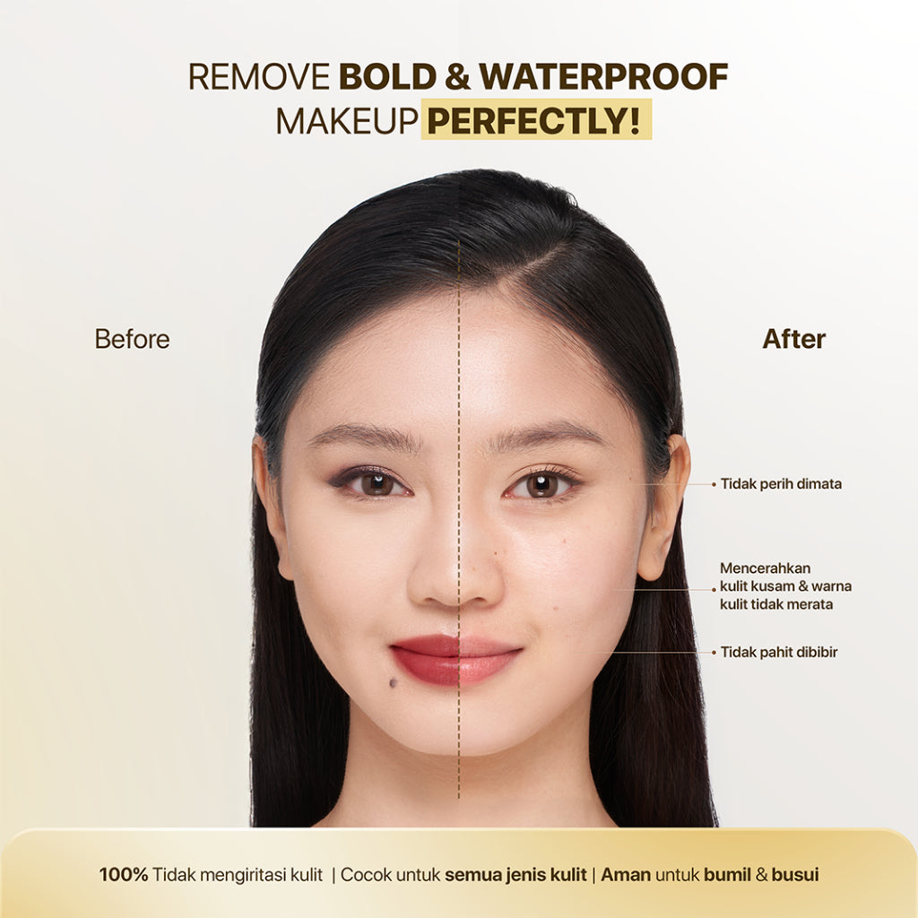 NPURE Oil-Infused Micellar Water / Micellar Oil / Pembersih Makeup / Pembersih wajah / Pembersih Makeup Waterproof