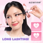 Azarine Perfect Wink [2 PCS] High Up! Lashting Mascara Dual Finish Efek Lash Lift untuk Bulu Mata Lebih Tebal + Intense Bold Starliner Eyeliner Hitam Longlasting Waterproof Anti Luntur