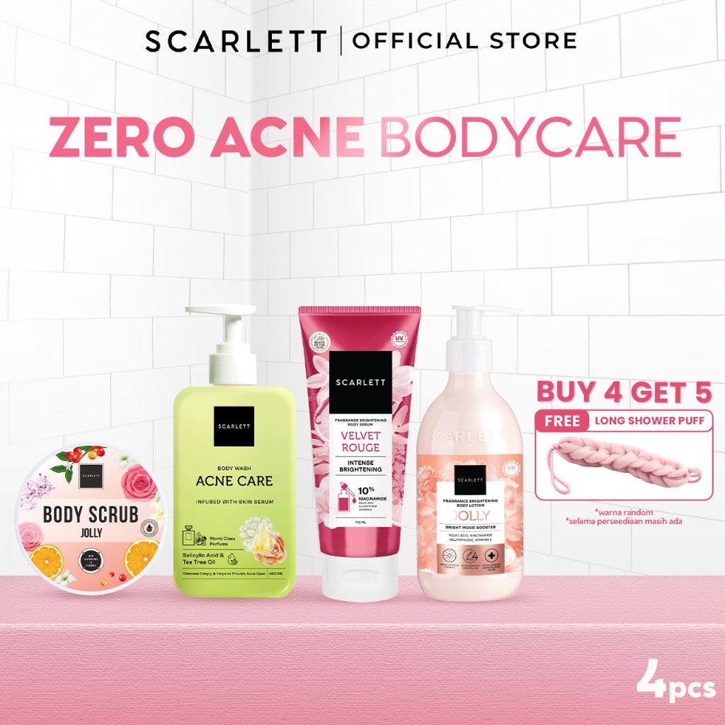 SCARLETT Top Picks Glow Body Care Series 5in1 Body Scrub + Shower Gel/Shower Scrub + Exfoliate + Body Serum + Body Lotion Paket Lengkap Fragrance Body Care | Aroma Wangi Mewah Tahan 12 Jam Mencerahkan Melembabkan Menutrisi Kulit