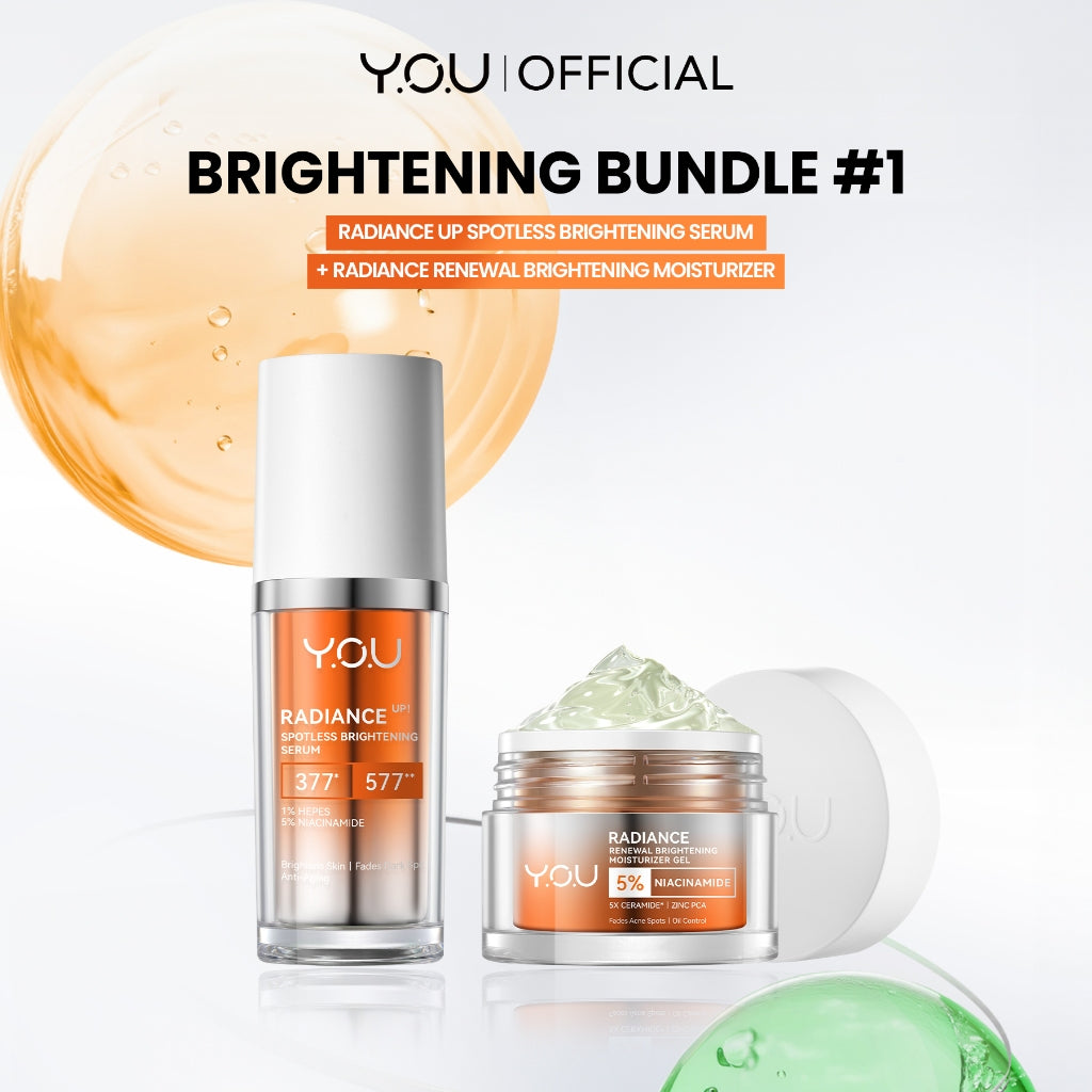 [Spotless Bundle] YOU Radiance Bundle 377+577 dan 5% Niacinamide Hilangkan Noda Hitam, Kulit Glowing Bebas Kusam