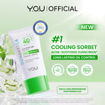 [NEW] YOU Sunbrella Acne Shield Light Sunscreen SPF40+ PA++++ | Tabir Surya Oil Control untuk Kulit Berjerawat | Sensitive Acne Skin Friendly | UVA UVB Blue Light
