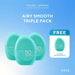 [TRIPLE PACK] Wardah UV Shield Sunscreen SPF 35 SPF 50 Airy Smooth Essential Gel Acne Calming Aqua Fresh Tone Up Physical - Skincare