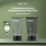 [SPECIAL 11.11 : B2G5 - KAHF BUNDLE 2IN1 PAKET FACIAL WASH] Complete Acne Care & Brightening Face Wash Pack 100 ml isi 2 pcs - Wajah Glowing, Cerah, Anti Ketarik, & Bebas Kusam - Bundle Perawatan Wajah Pria - Kombinasi Sabun Cuci Muka Sesuai Kondisi Kulit