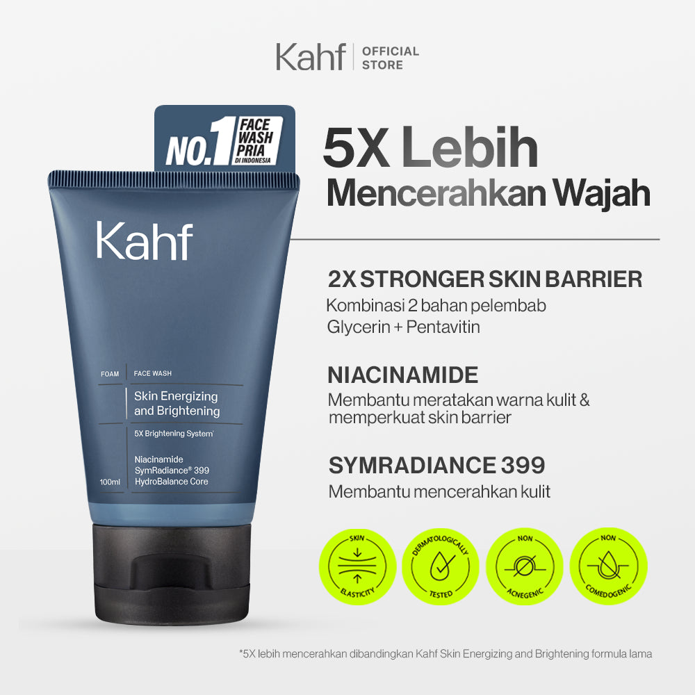 [KAHF BUNDLE 2IN1 PAKET BEBAS KUSAM : ANTI KETARIK & BEBAS LEPEK] Paket Grooming (Pomade/Hair Powder + Face Wash) - Approved by Barber & Suitable for Daily Use