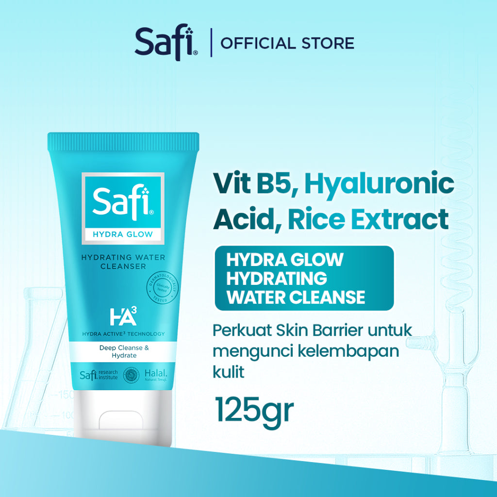 Safi Hydra Glow Hydrating Water Cleanser 125gr - TWINPACK