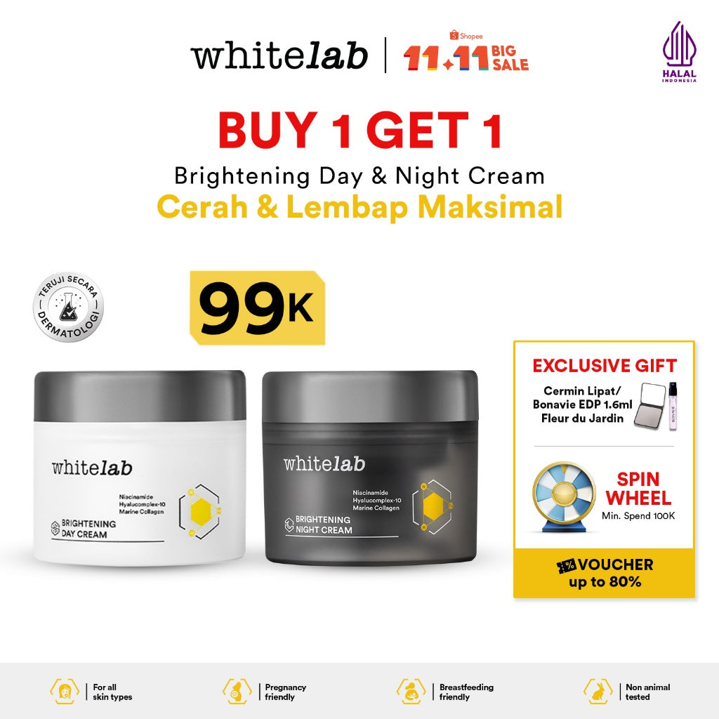 Bundling Whitelab Day Cream & Whitelab Night Cream (New Packaging)