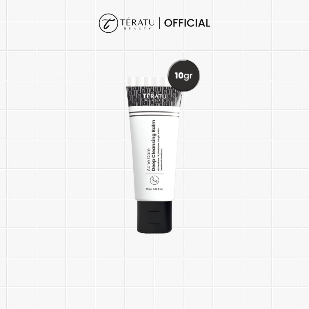 Bundle Hemat TERATU BEAUTY Starterpack Skincare Mini Size (Facial Cleanser, Moisturizer, Sunscreen, Serum, Cleansing Balm)
