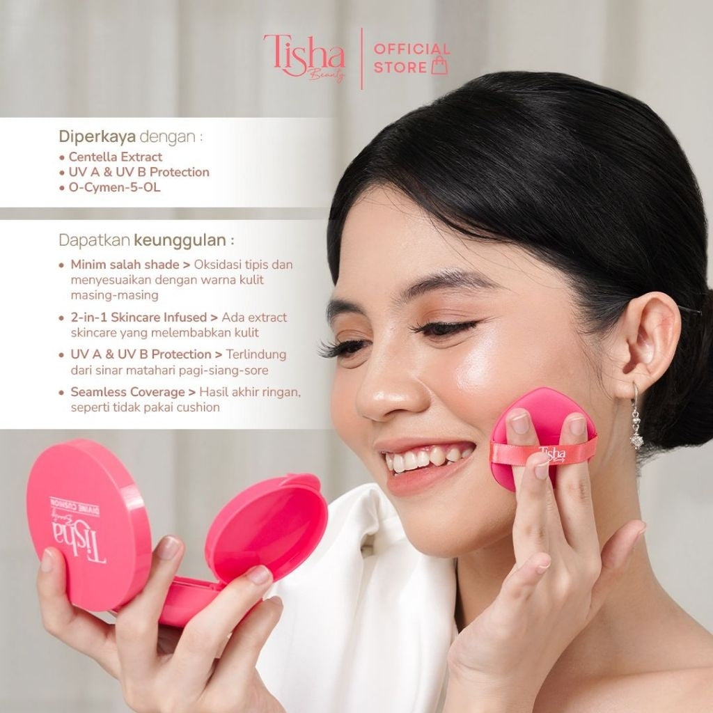 Tisha Beauty Divine Cushion UV Filter – Skincare Infused Coverage 15g