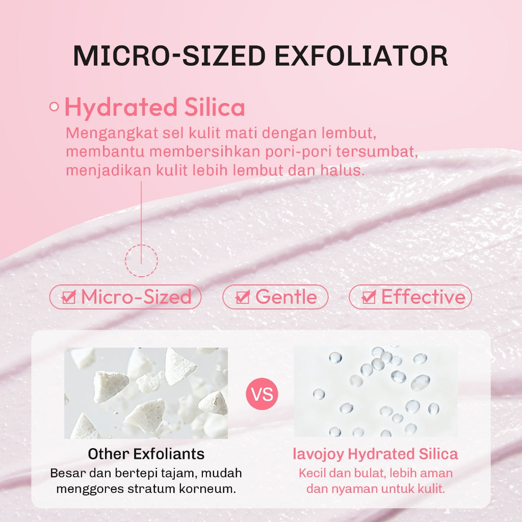 [NEW LAUNCH] Lavojoy Let It Glow Body Scrub DELICATE ROSE 180ML | Body Scrub Untuk Mencerahkan & Meratakan Warna Kulit Dengan 3% Niacinamide + Australian Super VC | Dual-Action Exfoliation Menghasilkan Kulit Yang Lebih Halus Dan Lembut