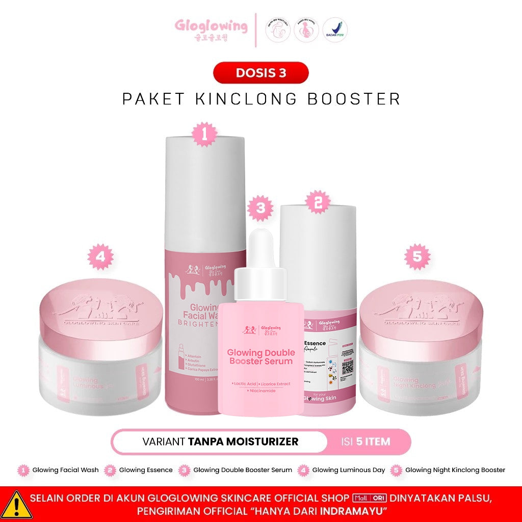 DOSIS 3 - Paket Kinclong Booster - Gloglowing Skin Care