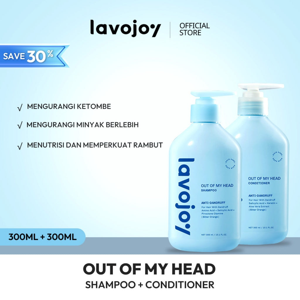 Lavojoy Shampoo Series | dengan Salicylic Acid | Membersihkan Kulit Kepala Dan Rambut | Mengurangi Gatal Kulit Kepala | Mengurangi Minyak Rambut | Membuat Rambut Lembut dan Berkilau