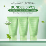 [NEW LAUNCH] ACNAWAY Mugwort Clay to Foam Cleanser 2-in-1 – Sabun Cuci Muka & Masker Wajah Anti Jerawat | Bersihkan Komedo, Mengurangi Minyak, Menenangkan Kulit Sensitif