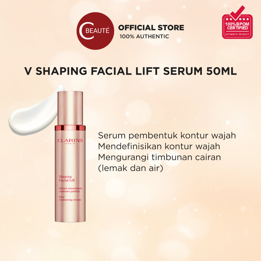 CLARINS V Shaping Facial Lift 50ml - Serum Kontur Wajah Tirus / Double Chin / Face Contouring Serum