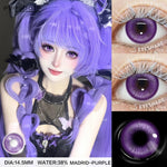 Eyeshare Softlens Madrio Softlens 1Pasang 14.0mm Purple Blue Brown Red Softlens