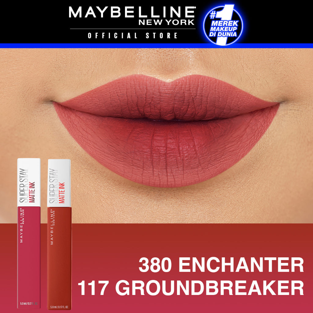 MAYBELLINE OFFICIAL Paket Hemat Superstay Matte Ink 2 pcs Ombre Set Lipstick - Long Lasting Lipstick Matte Waterproof Transferproof Lipstik