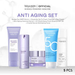 Paket Skincare Wardah Isi 5 pcs - Face Wash, Toner, Moisturizer Gel, Serum, & Sunscreen Paket Solusi Masalah Kulit - Skincare