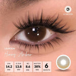[Fuji Favorite]  Lilmoon Softlens Kualitas Jepang softlens minus (0 sd -8.50) natural contact softlens/softlens warna/Lensa kontak/Japan lens/Lensa minus/softlens brown/Grey