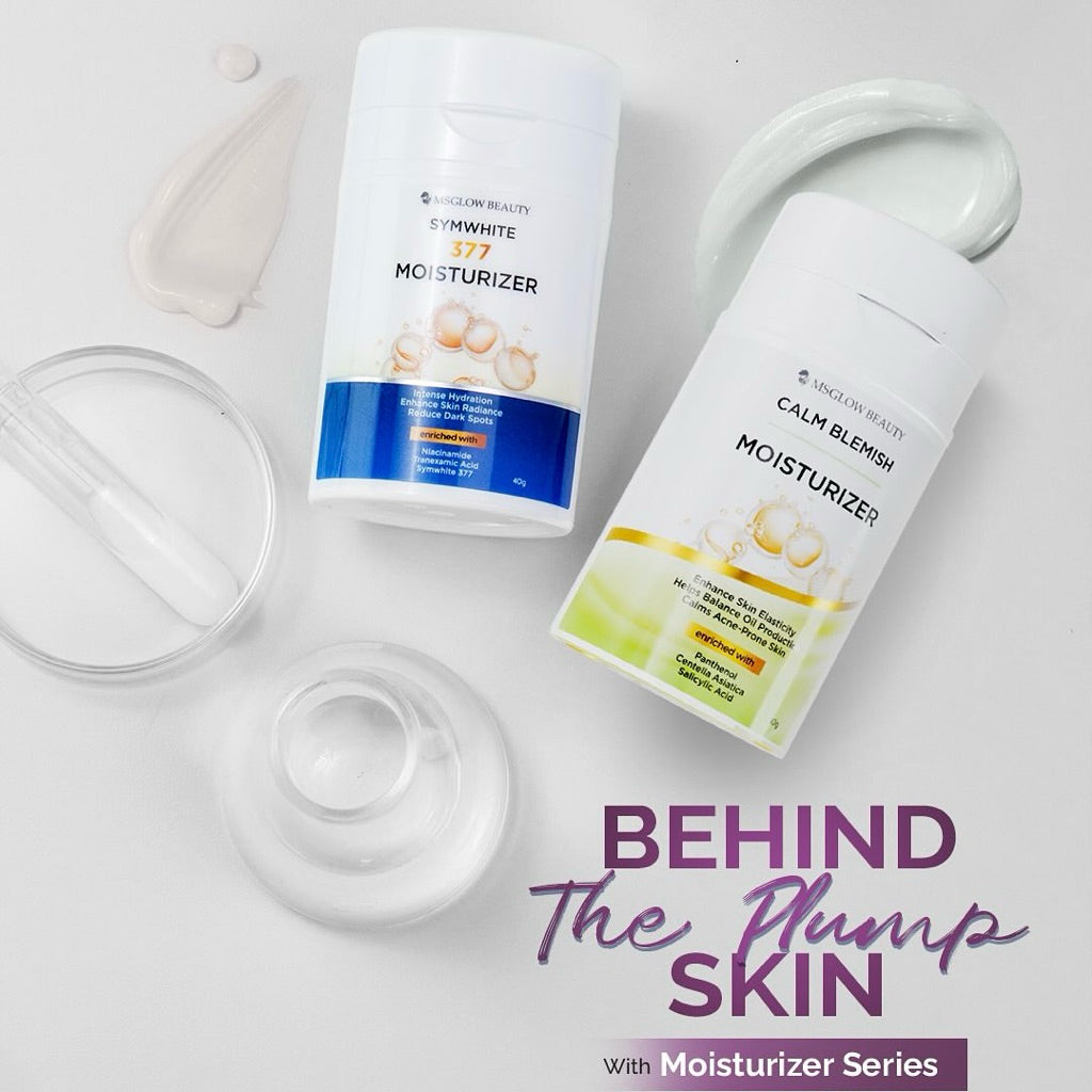 MS GLOW MOISTURIZER SYMWHITE 377 / CALM BLEMISH  /  BLACK DIAMOND