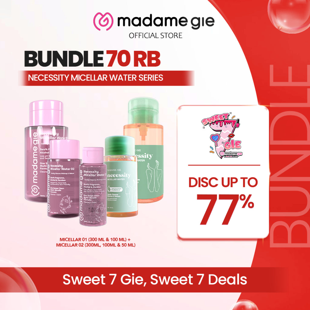 [BAYAR 70RB DAPAT 5] Madame Gie Necessity Micellar Water Series