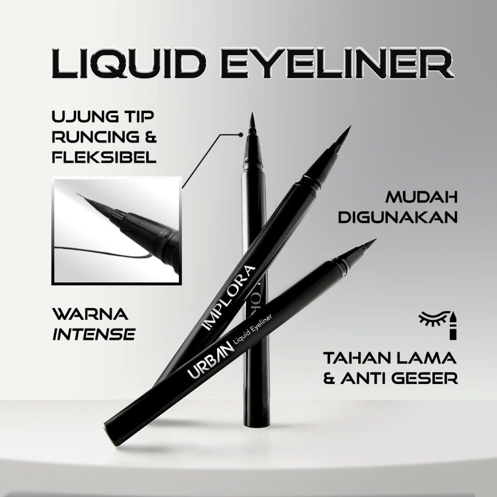 [BUNDLING] Implora Urban Volume Mascara + Urban Eyeliner - Free Eyelash Curler