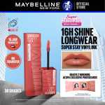 [4 NEW SHADES MILK TEA LIMITED EDITION] MAYBELLINE OFFICIAL Superstay Vinyl Ink 4.2 ml - Shiny Pigmented Liquid Lipstik Lipstick Make Up Lipcream Longlasting Waterproof Tahan Lama 16 Jam Lipstik Lipgloss Lipbalm Liptint